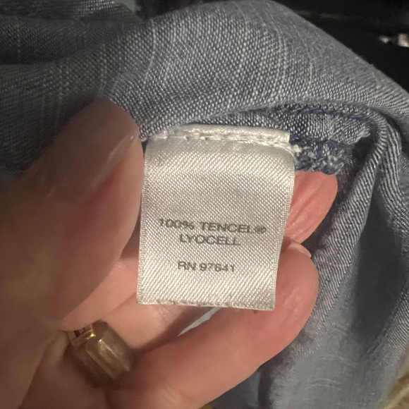 J. Jill Dark Blue Denim Top - Picture 4 of 10